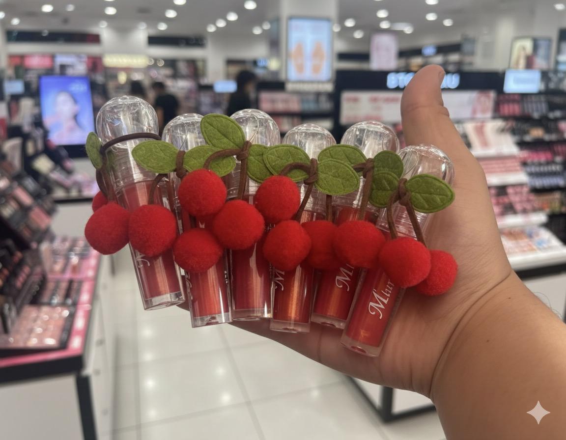 Lip Gloss de Cereza — 6 Piezas