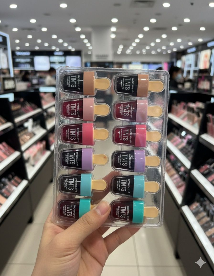 Tintas para labios 4 piezas
